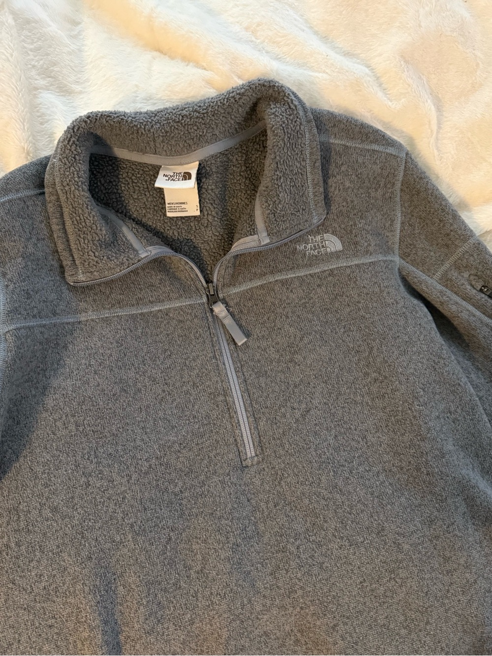 The North Face Gray Quarter-Zip Fleece Pullover